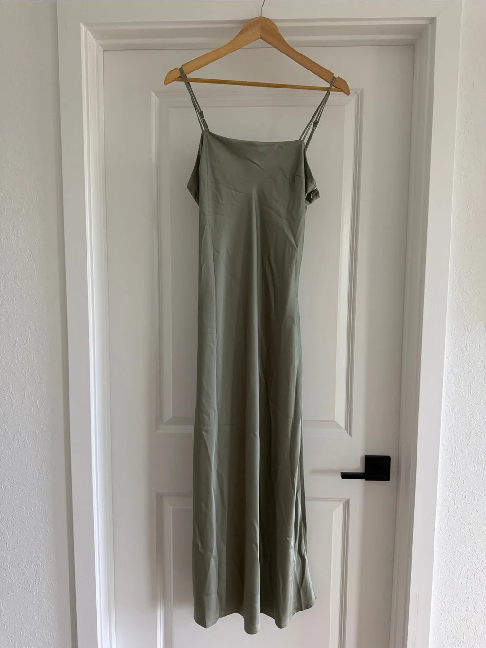 Abercrombie & Fitch Sage Green Slip Maxi Dress